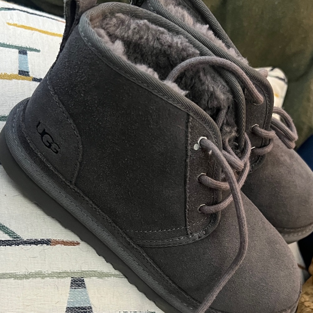 UGG Charcoal Suede Ankle Boots